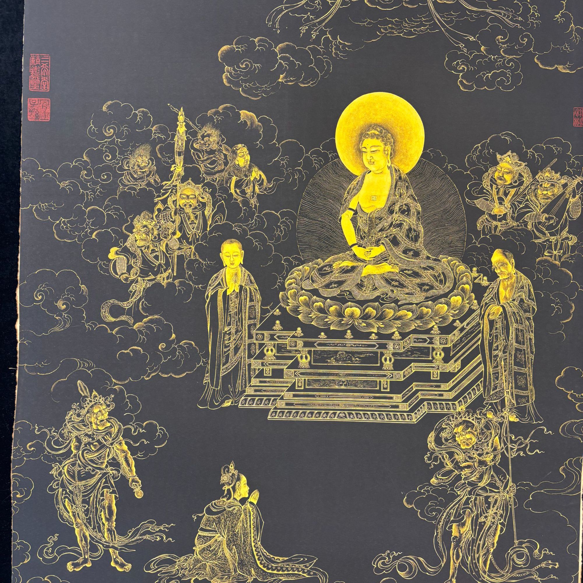 高端精品佛陀绘画唐卡，艺术珍品不容错过