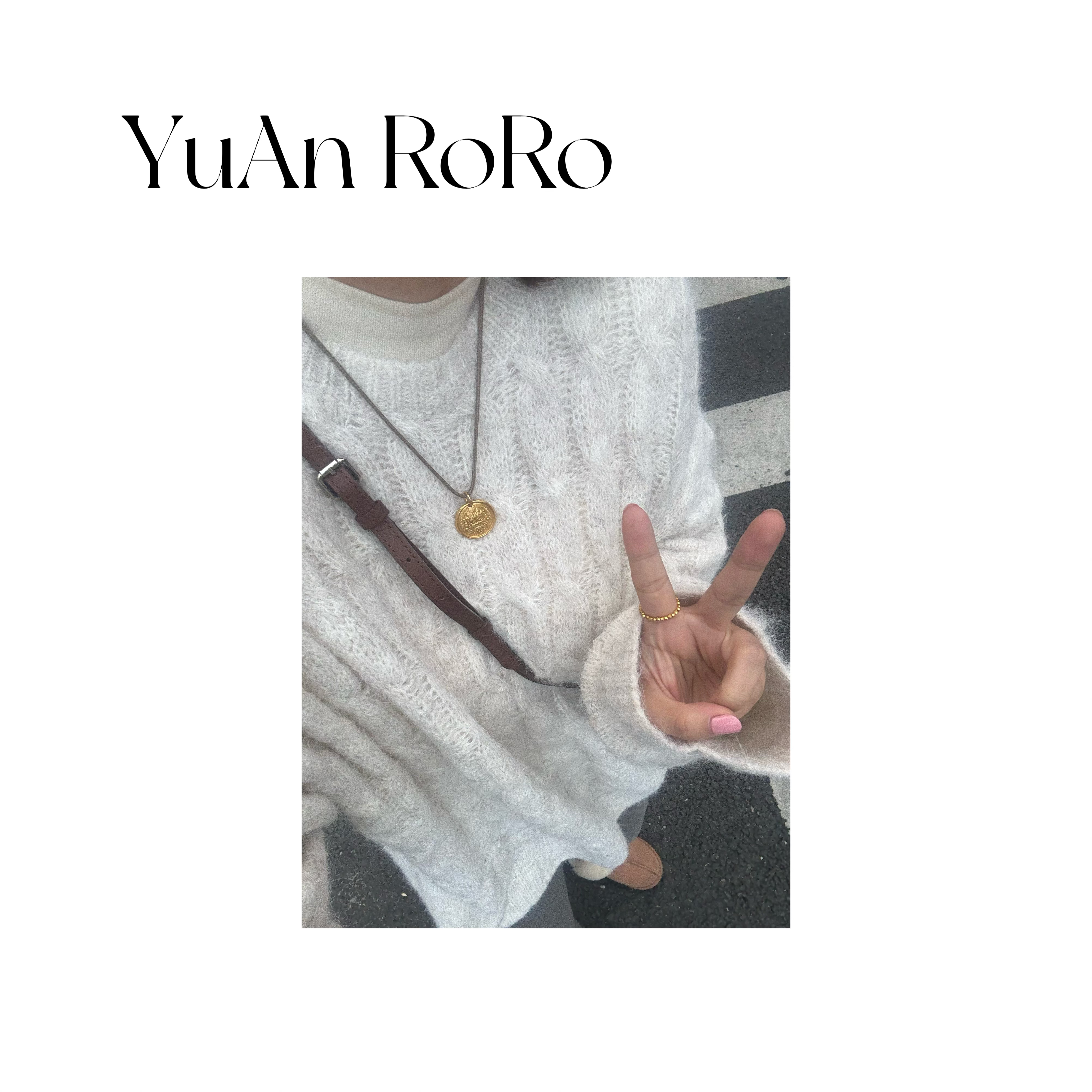 【媛媛家】麻花长袖套头毛衣秋冬慵懒风