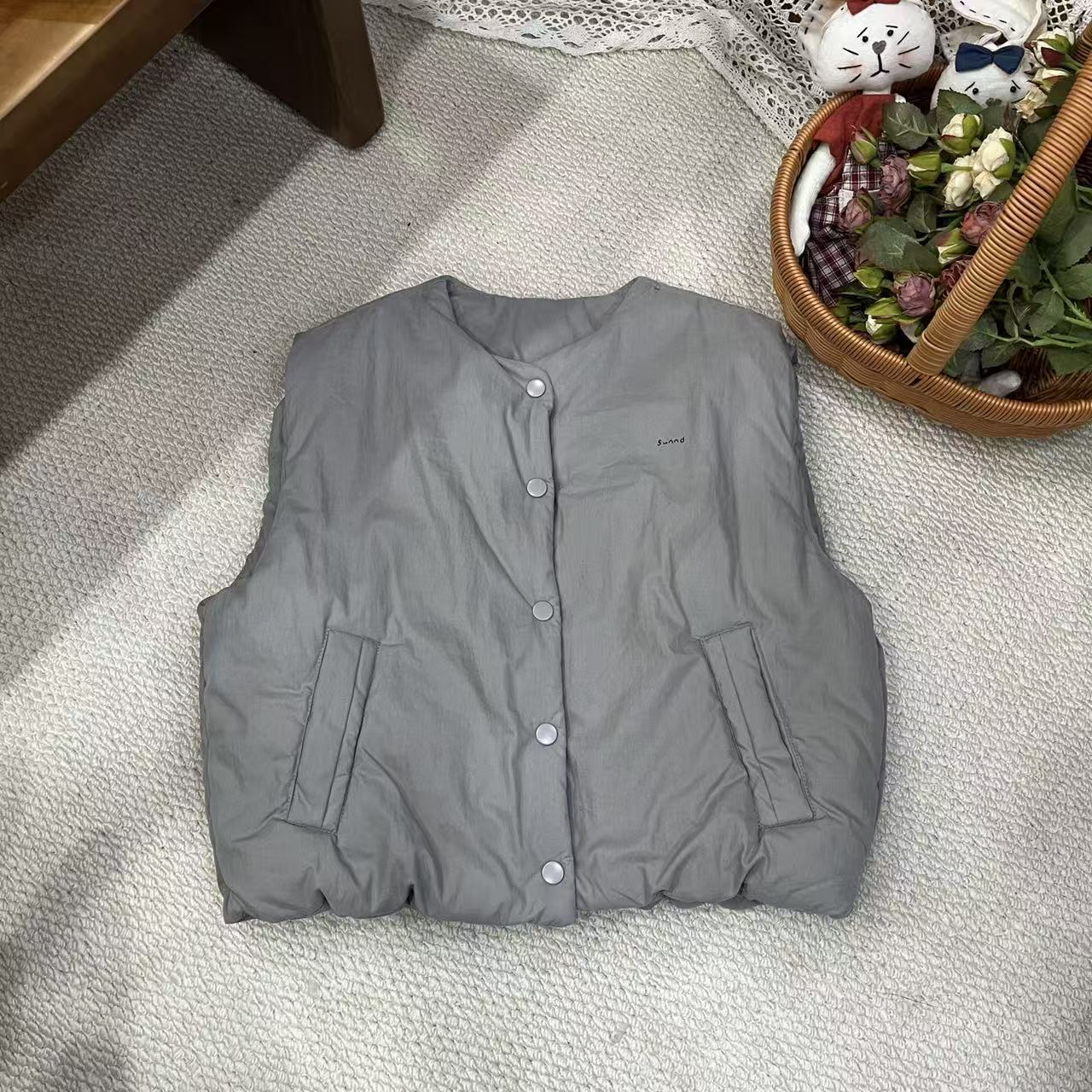 〖姐姐家〗2025冬款儿童内里格子加厚马甲-lm7958