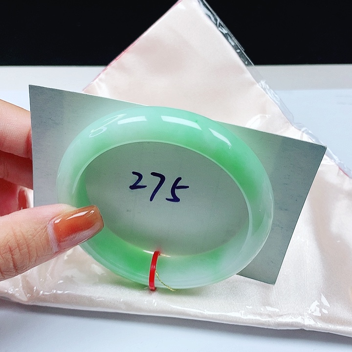 翡翠手镯未镶嵌 正圈55+