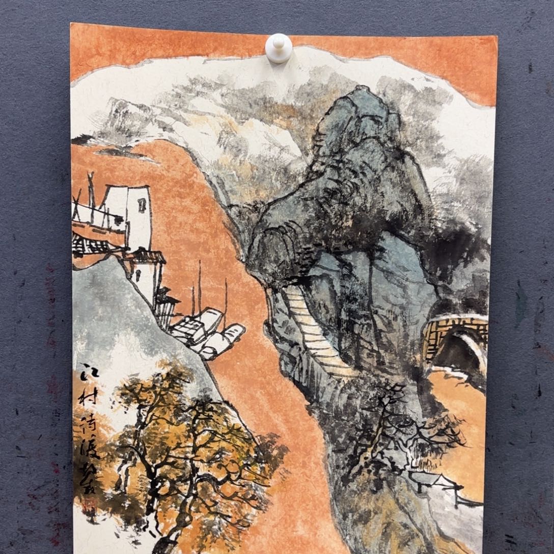 苍***鹰国画国画的艺术创作中午