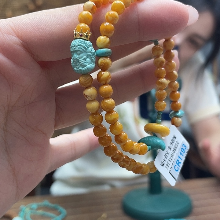 手链琥珀未镶嵌双圈