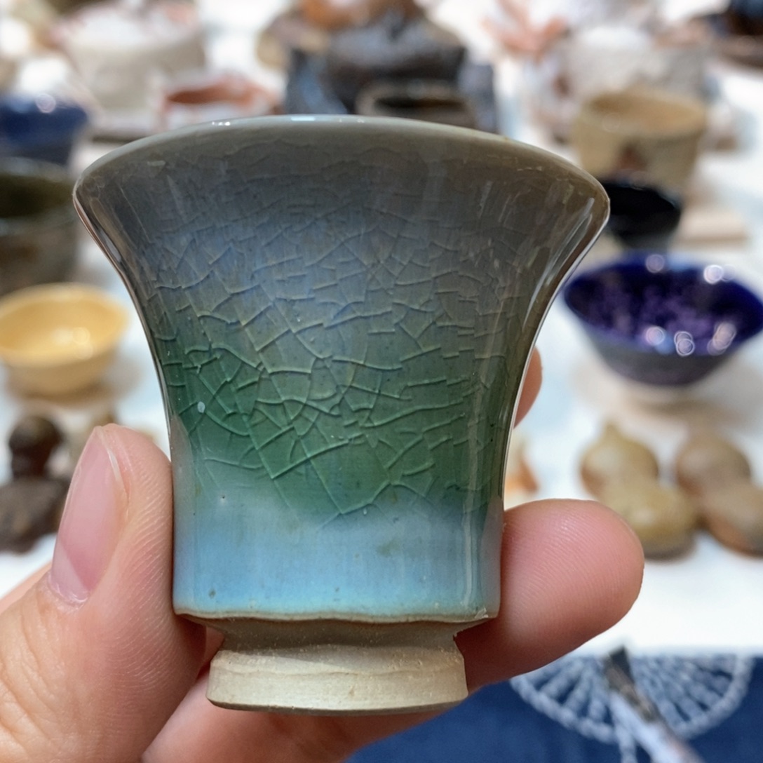 柴烧侘寂粗陶茶具 