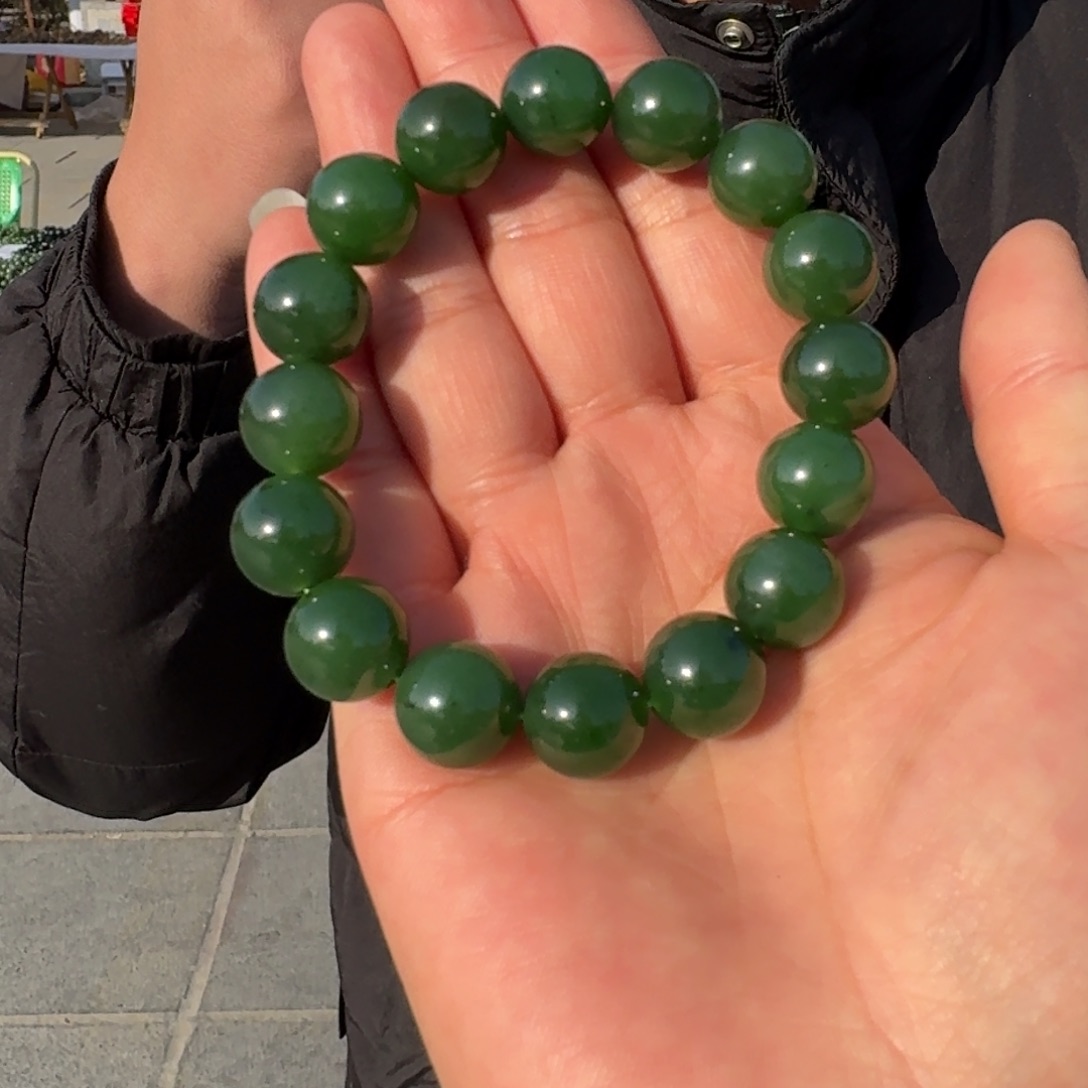 和田玉手串未镶嵌