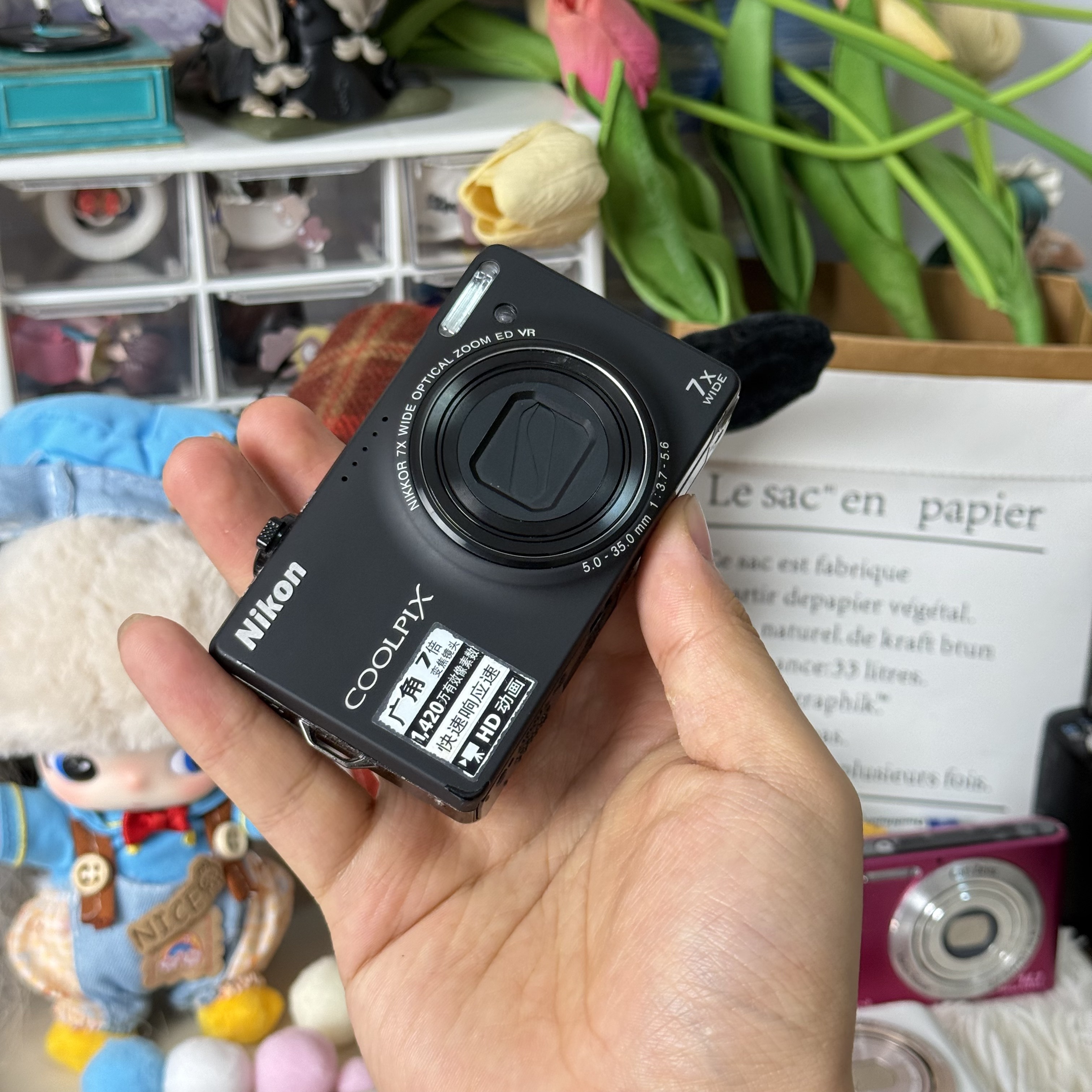 9新 Nikon/尼康 尼康s6000小长焦色彩感好滤镜多适合新手带配件