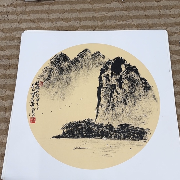 国画花鸟和花灯是50.50