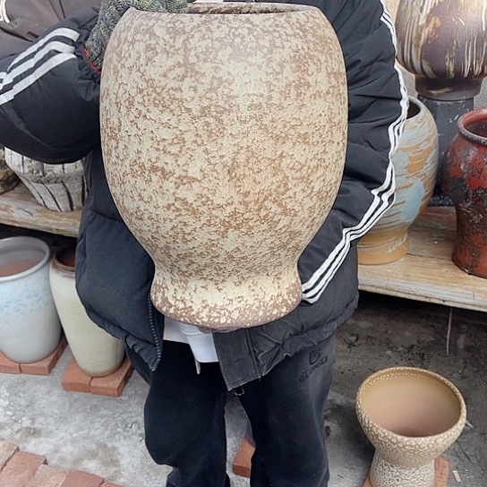 紫砂花盆高度35口径18