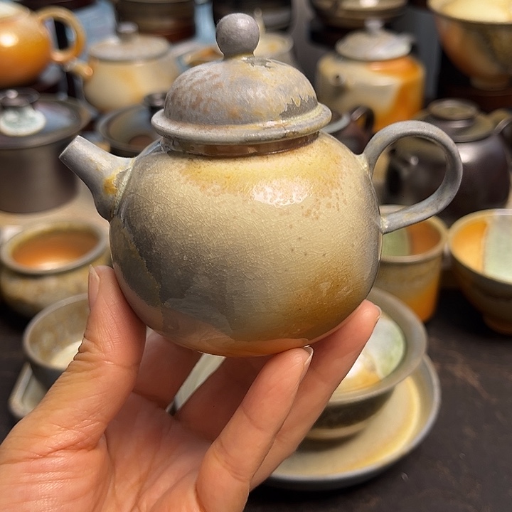 小***颜茶盏柴烧茶具柴烧茶具