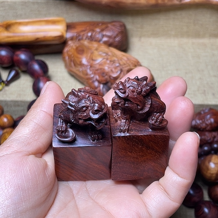 微***天黄花梨/降香黄檀海黄油梨老料印章