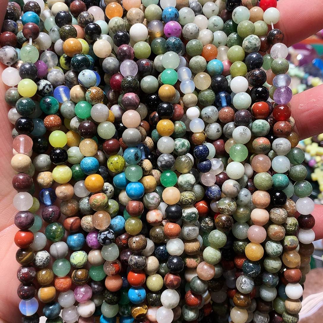 未镶嵌手串玛瑙/玉髓卡6五条多宝散珠