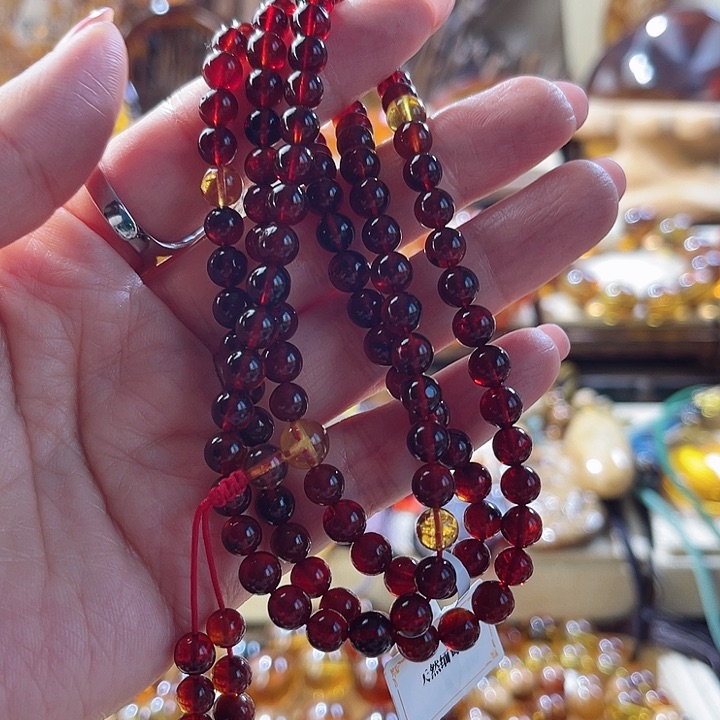 琥珀颈饰未镶嵌.*.天然缅甸琥珀