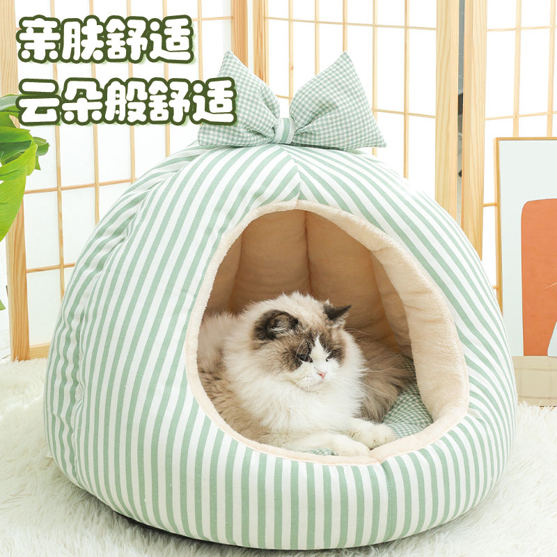 【正版发福蝶】加厚保暖封闭式猫窝狗窝冬款四季通用猫咪宠物窝冬季