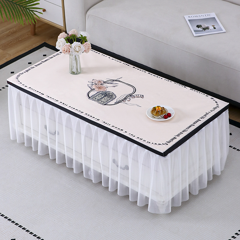 新款防水防油茶几桌布免洗可擦桌布防烫PU茶几套罩简约现代