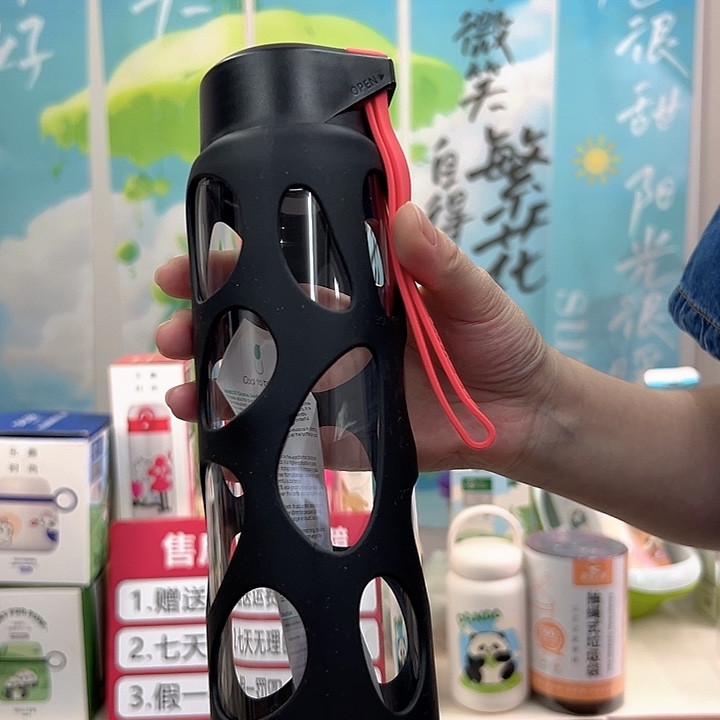 水晶玻璃提绳款优道防烫玻璃杯
