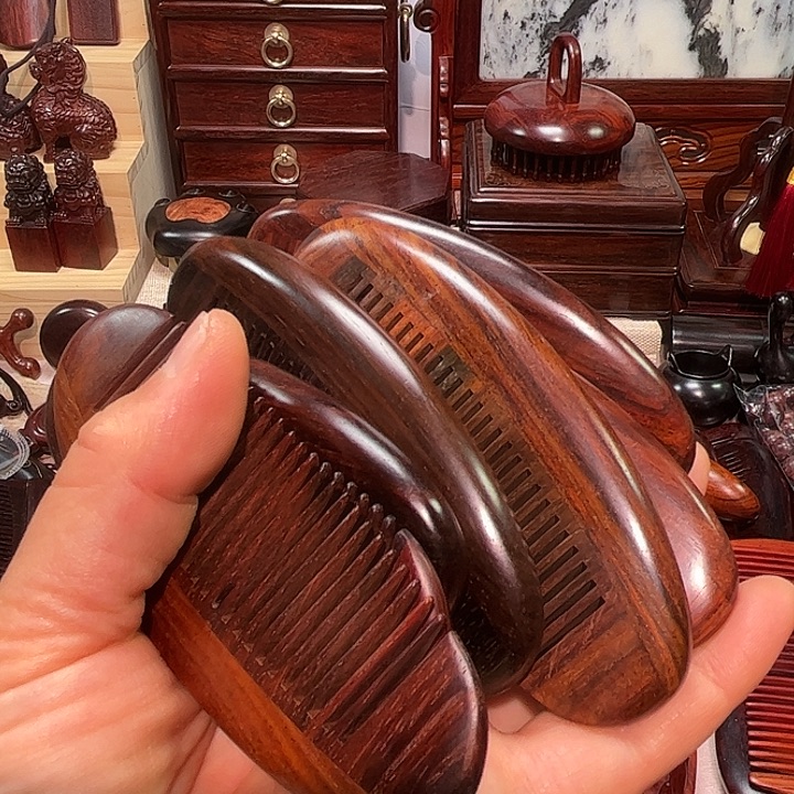 黄花梨/降香黄檀红木蛋蛋梳子