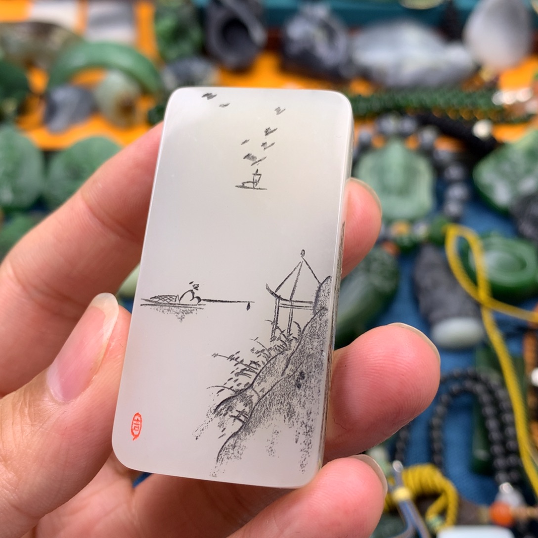 和田玉颈饰未镶嵌