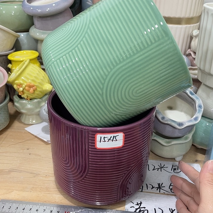 红陶陶瓷花盆凑12米包邮