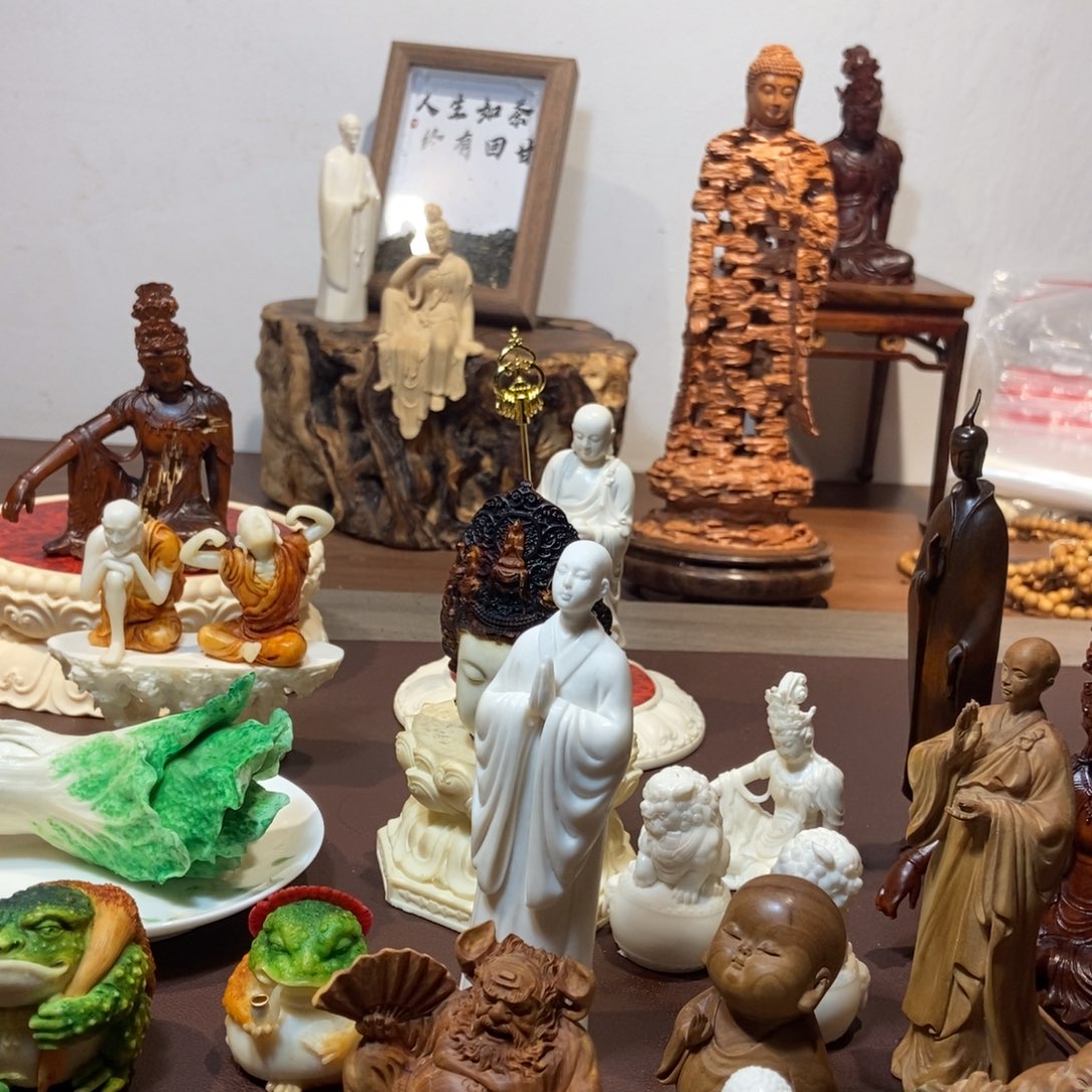 小***爸荔枝木工艺品摆件