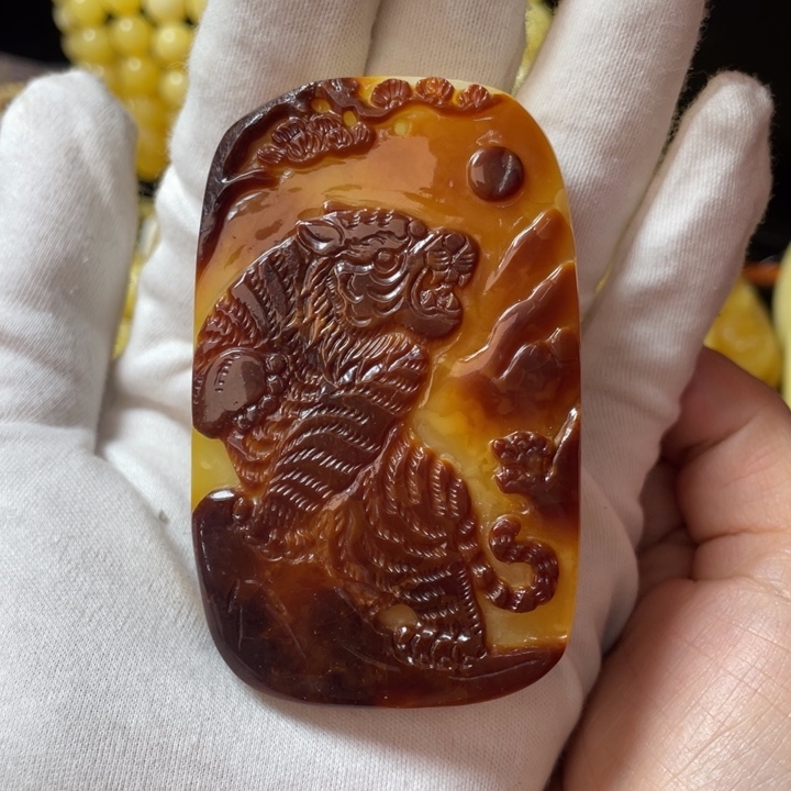 琥珀吊坠(不含链)未镶嵌