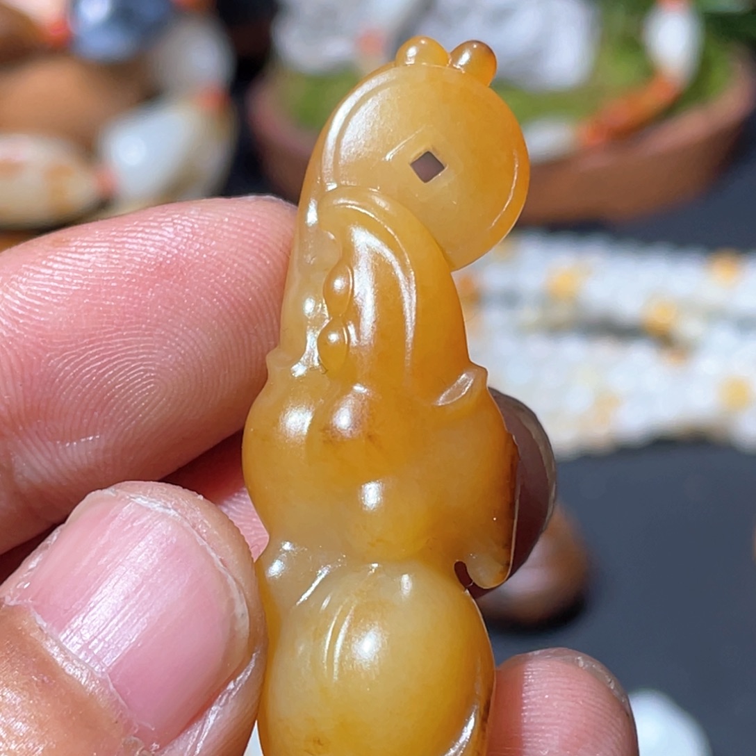 和田玉吊坠(不含链)未镶嵌