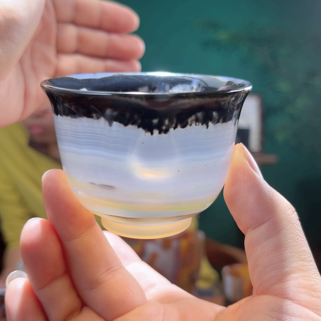 玛瑙/玉髓茶器未镶嵌1**y