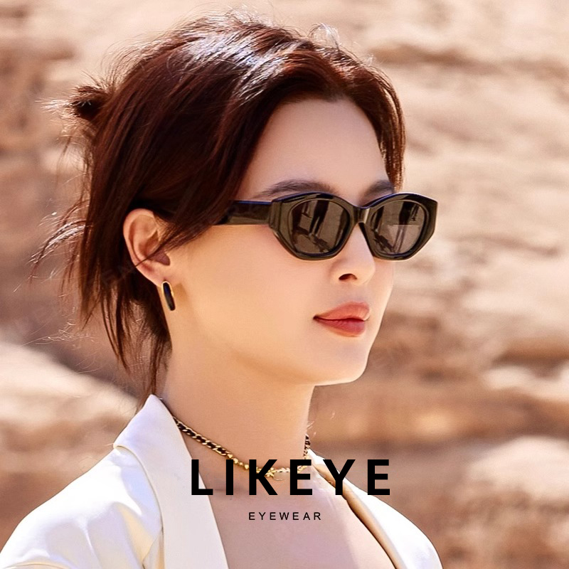 辛芷蕾同款墨镜女2024新款高级感花儿与少年太阳镜复古猫眼冬LURE