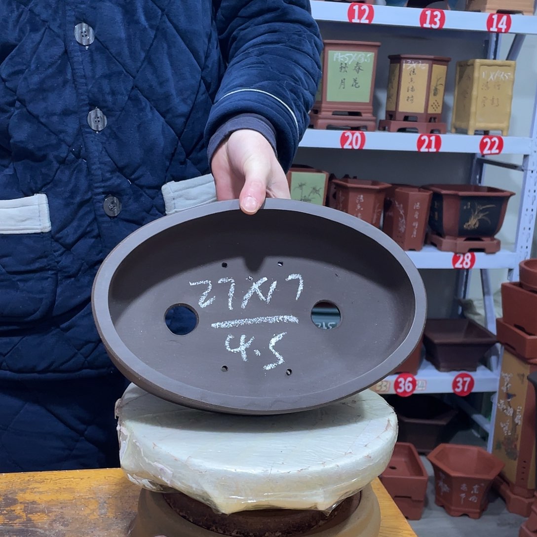 紫砂天心紫砂手工花盆