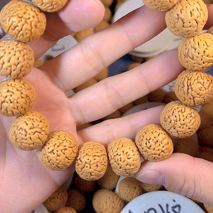 浅***兮桃核吊坠22南瓜桃核手串