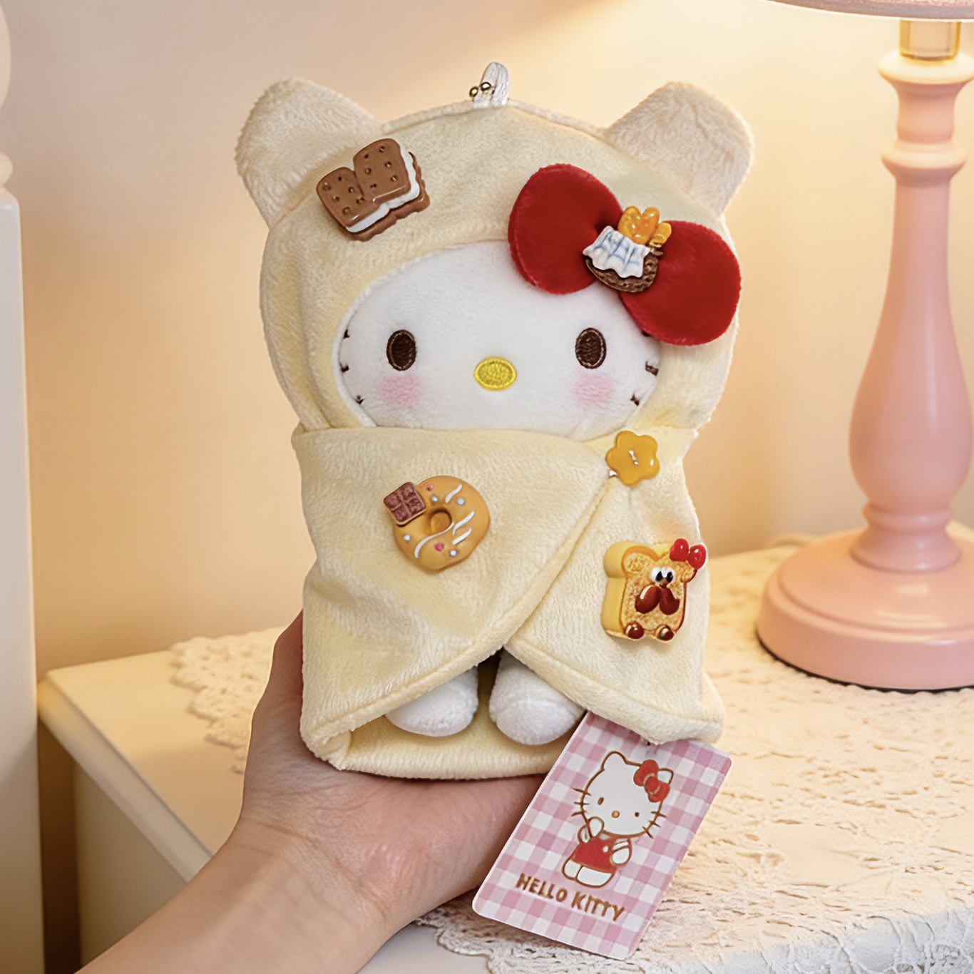 正版hellokitty烘焙睡袋kt三丽鸥包包挂件惊喜书包送人生日礼物女