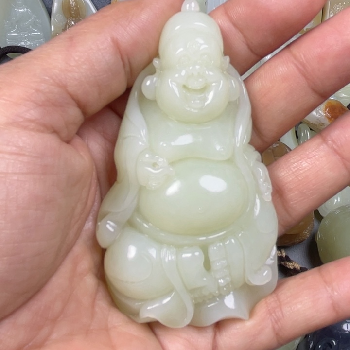 和田玉未镶嵌挂件