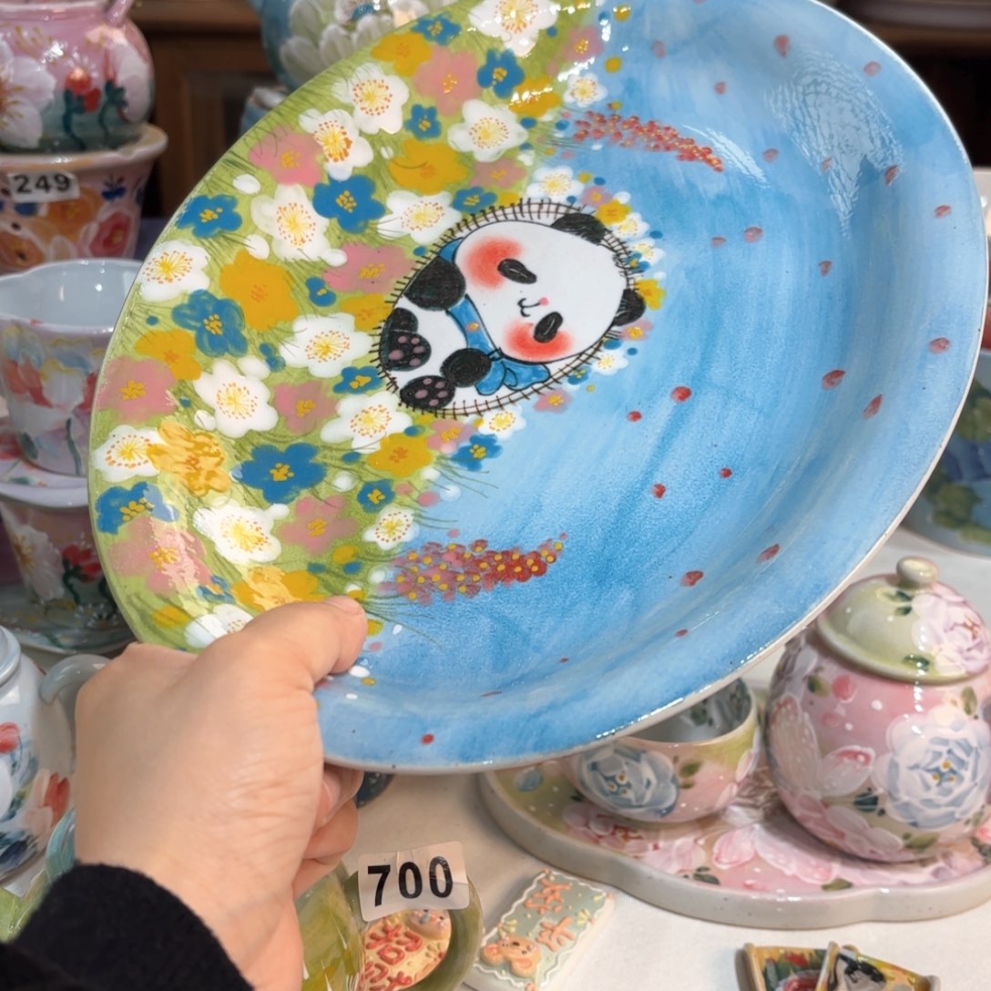 开***克景德镇手绘高温釉下彩陶瓷茶具