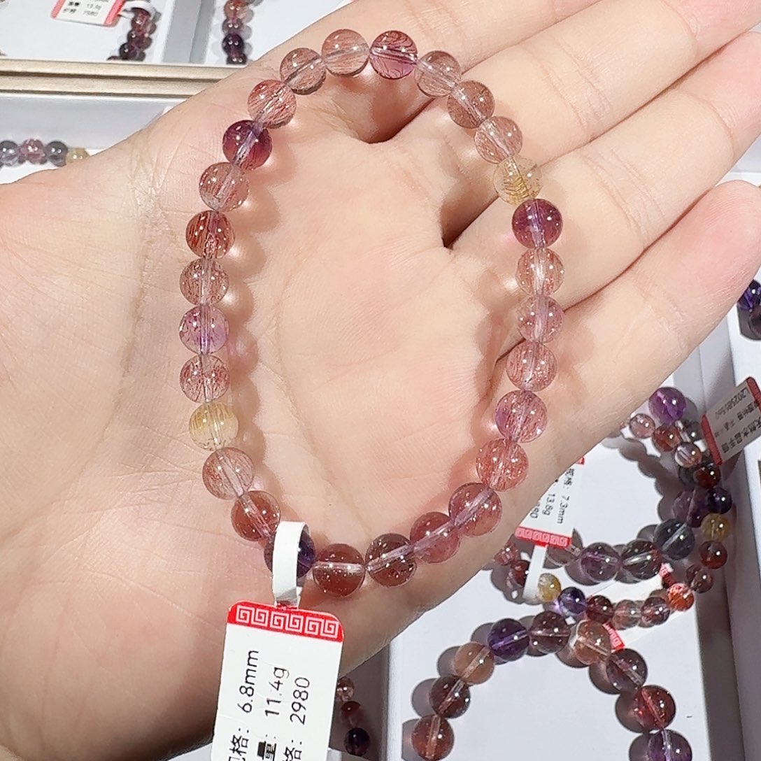 未镶嵌手链水晶仙女超七6.8mm