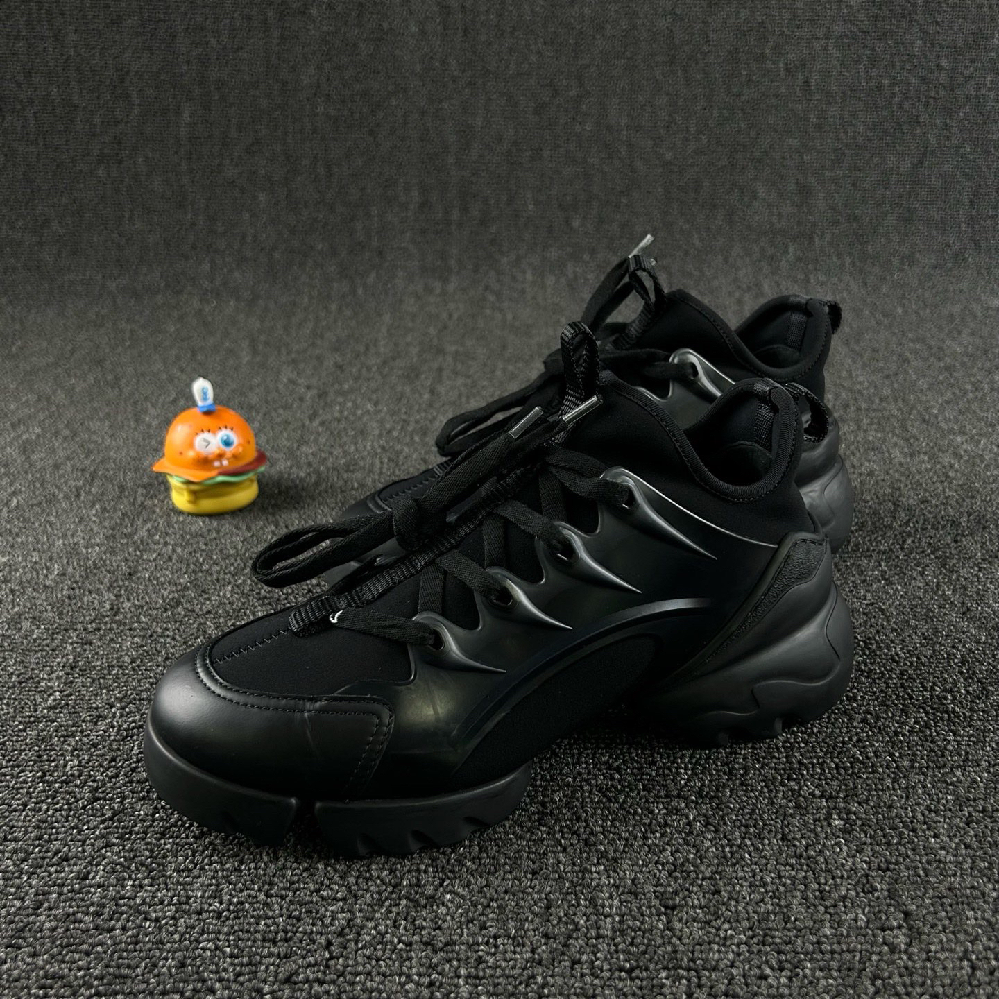 95新 DIOR/迪奥 黑色老爹鞋35.5码 袜套设计 HB4115