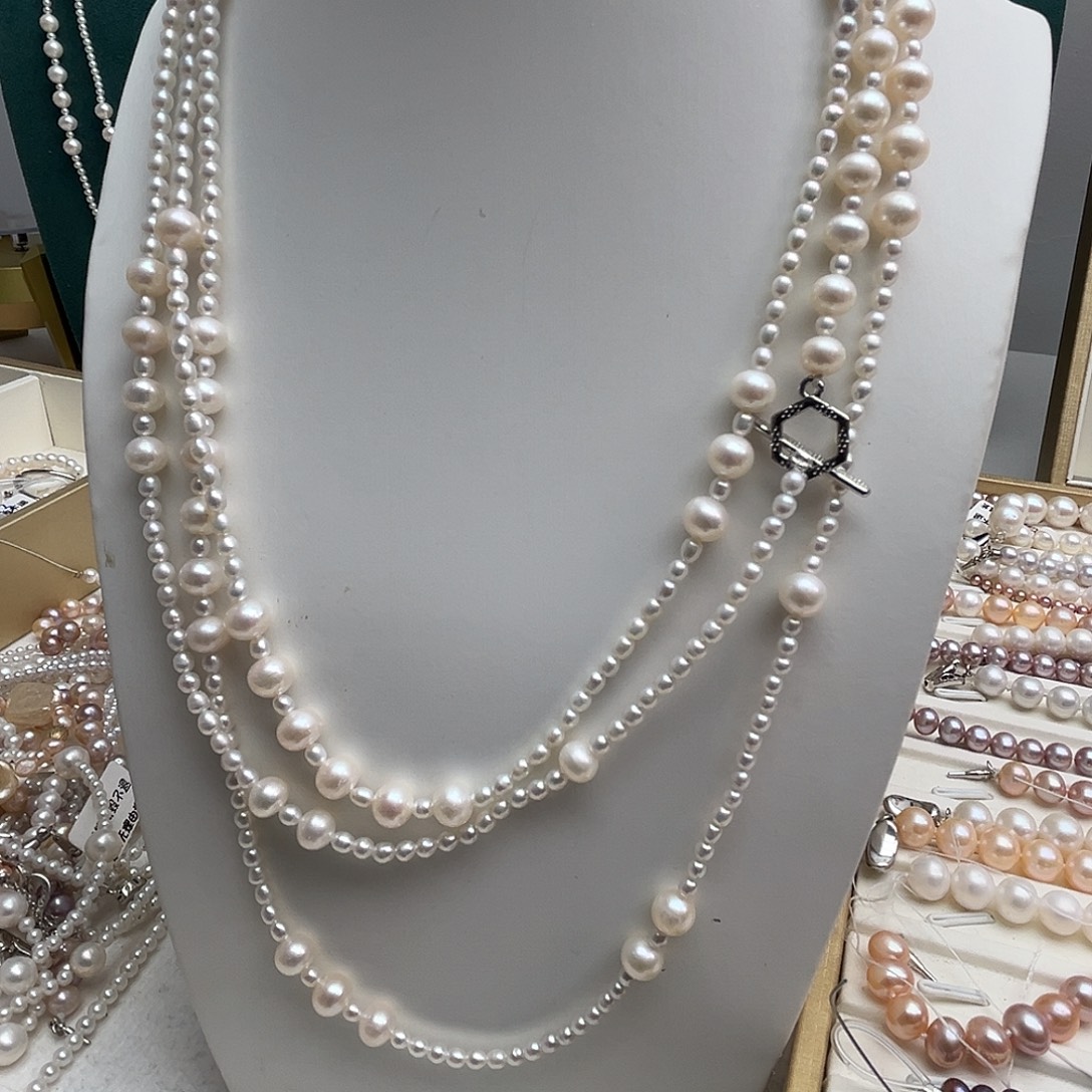 未镶嵌毛衣链淡水珍珠160厘米