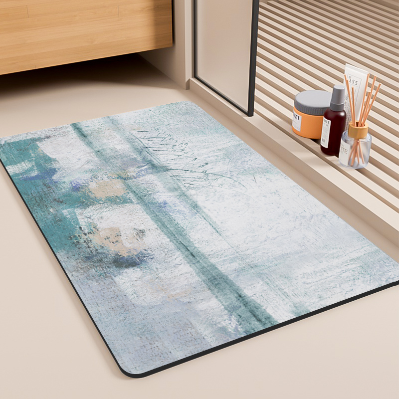 K033【40*60cm】硅藻泥地垫长条客厅卧室脚垫床边防滑防污免洗地毯