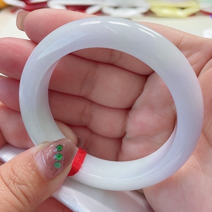 翡翠手镯未镶嵌缅甸翡翠手镯55圈