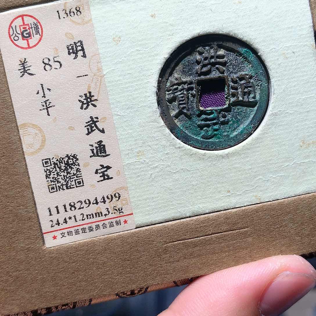 金属QY。洪武通宝85分4499