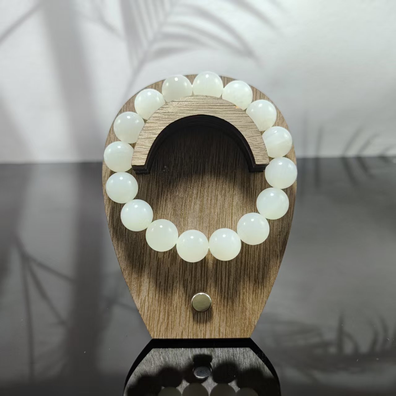 N和田玉-圆珠手串（卡12）0556