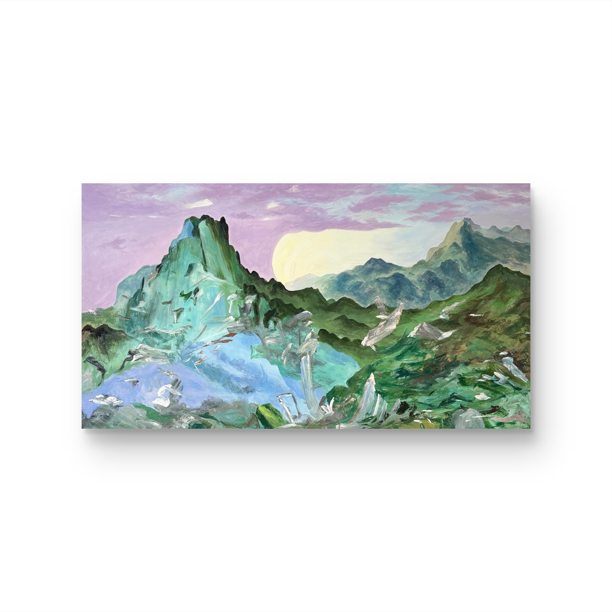 【 山居澄澜 】孤品 “90*160” No.220 纯手绘挂画