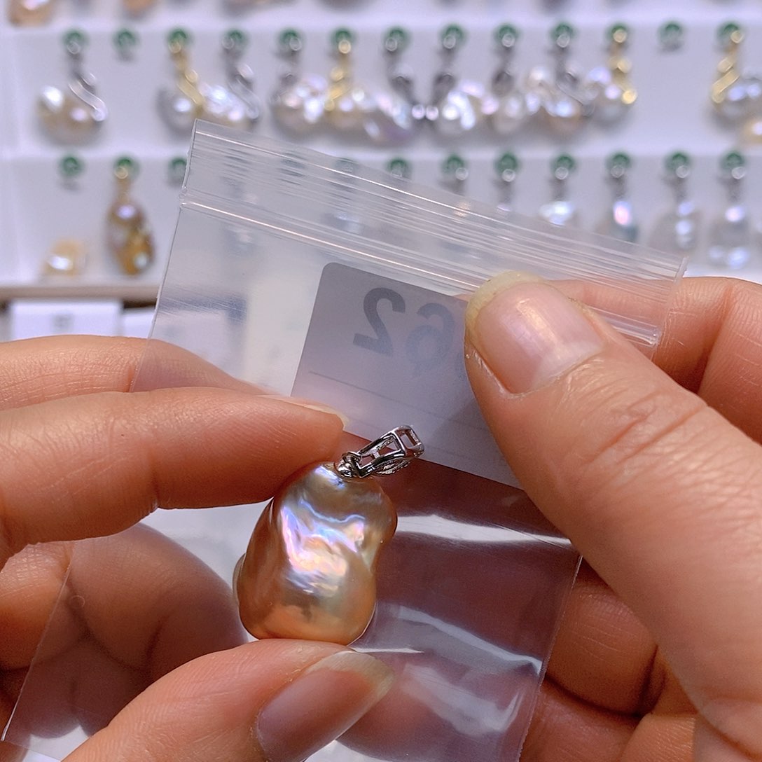 淡水珍珠颈饰银S925镶嵌