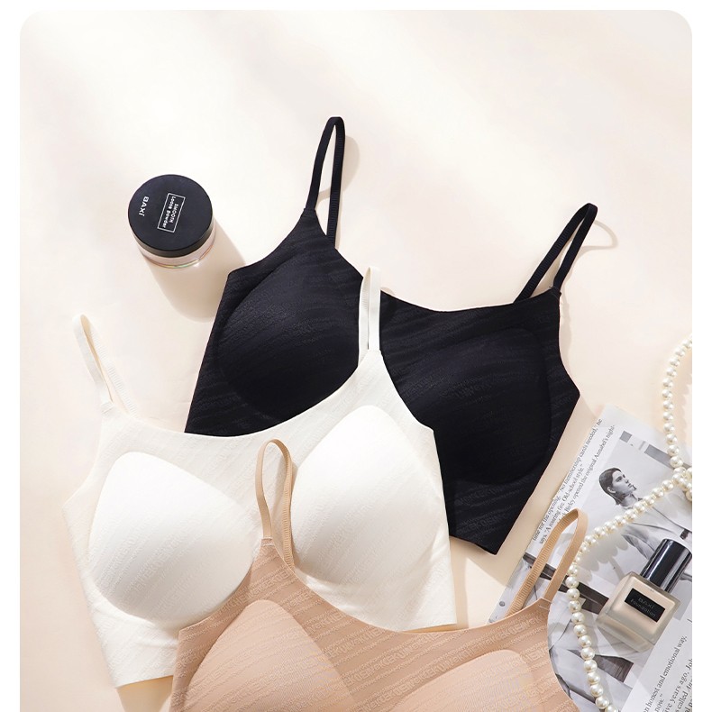 无痕粉底液内衣聚拢上托透气细肩带女士文胸罩