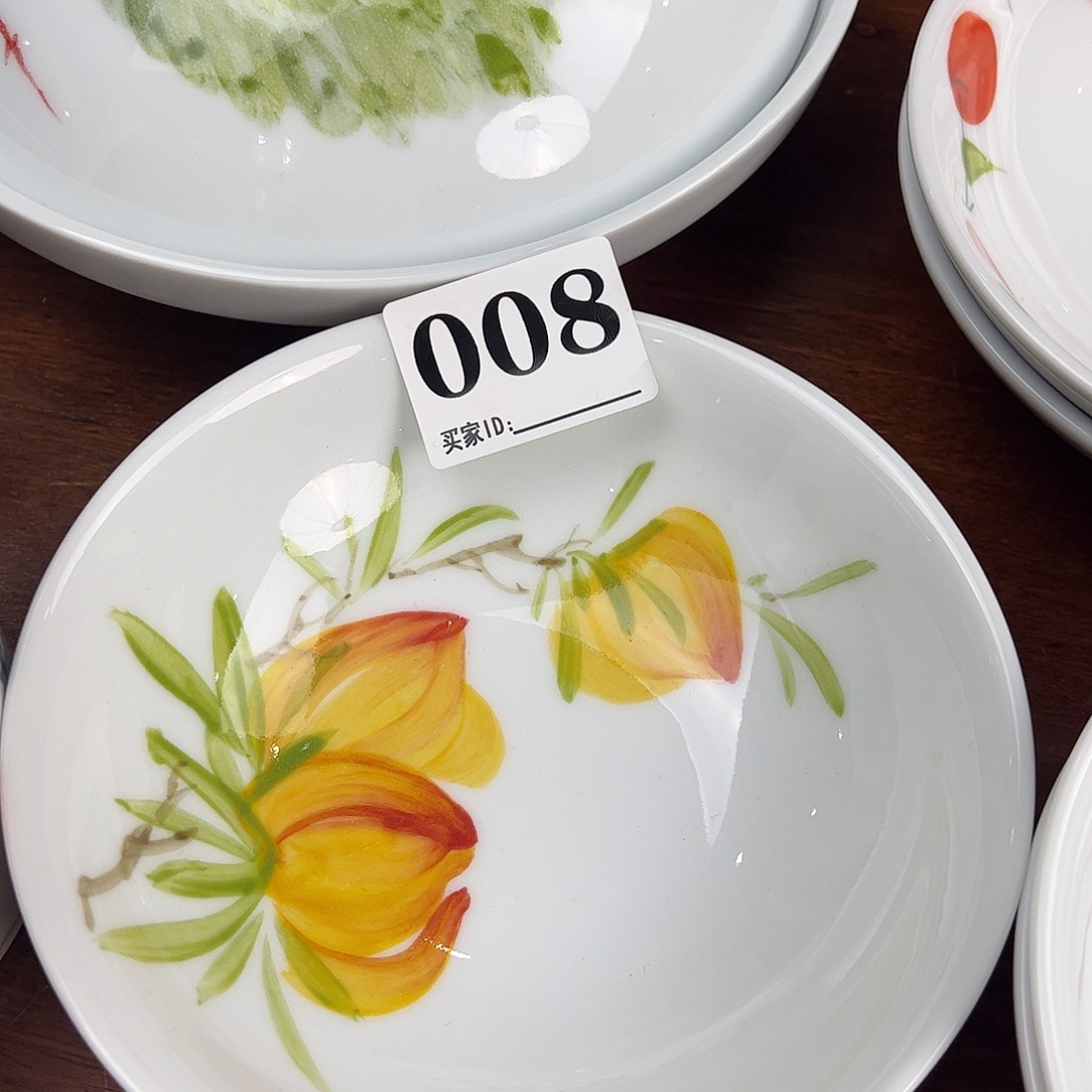 瓷片景德镇陶瓷手工手绘制作