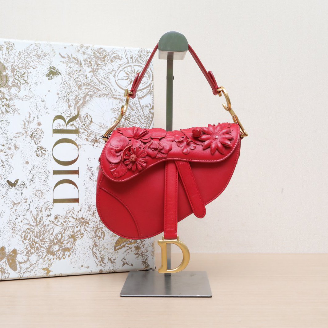 95新 DIOR/迪奥 【娇】金扣 2019 SADDLE马鞍手提包 P225682937