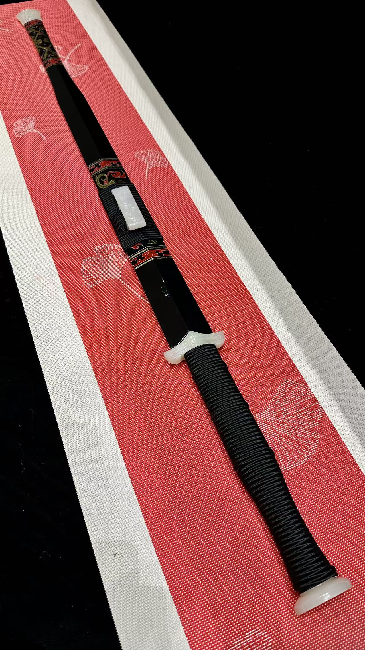 【墨隐星落】陨铁汉剑典藏 玉装 手绘大漆鞘 纯手工 工艺品 未开刃