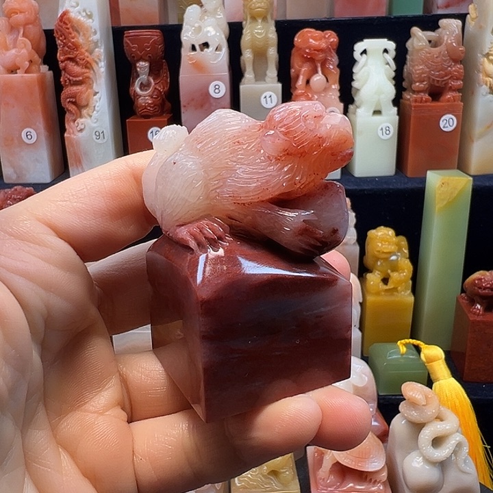 寿山石印石寿山石手工雕刻