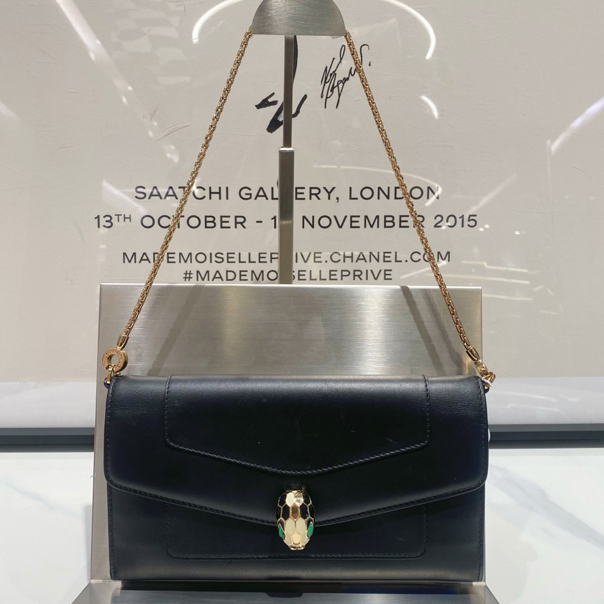 99新 BVLGARI/宝格丽 宝格丽蛇头 斜挎包（16114）