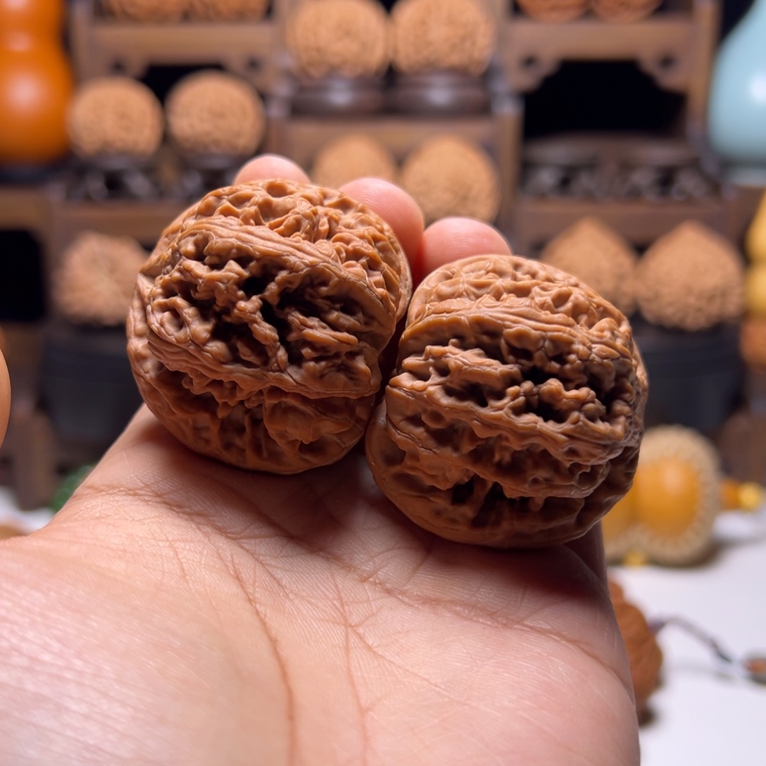 文玩核桃把件47大粗筋