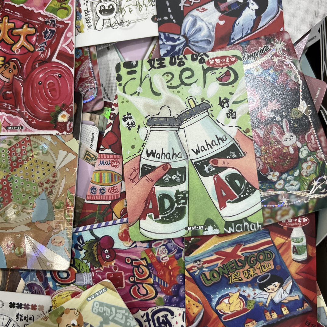 卡登童年动漫卡片，一斤随机装