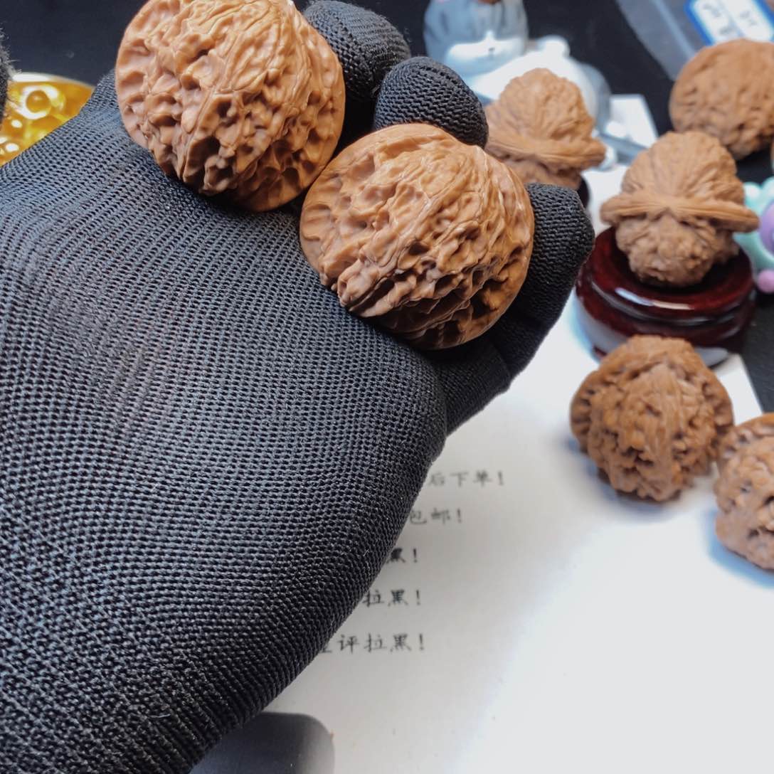 文玩核桃把件老*A88磨盘39