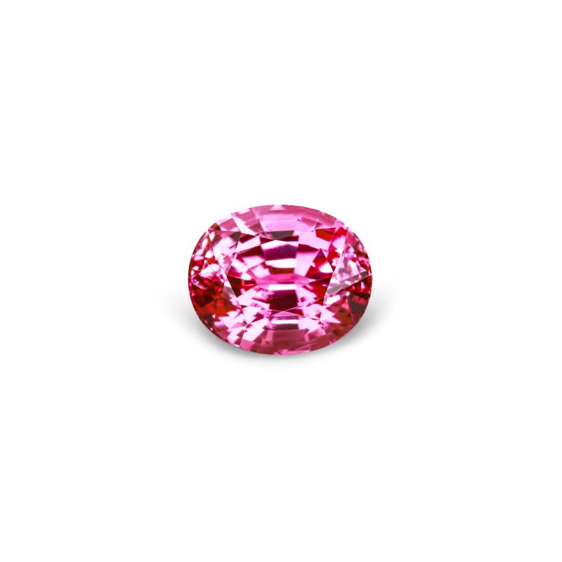 阿富汗粉碧玺 5.2ct  Pink Tourmaline 彩色宝石裸石 LJK2610
